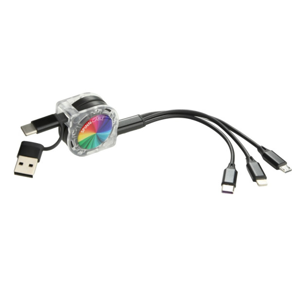 SPINN-kabel Kleur 5 in 1 oplaadkabel