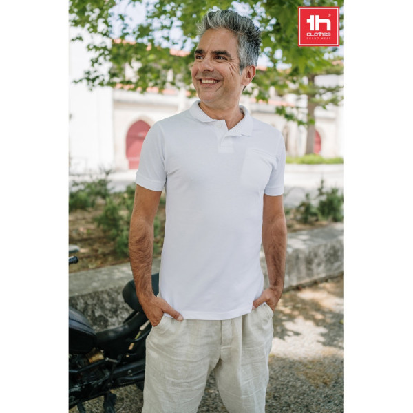 THC DHAKA WH. Polo t-shirt voor mannen