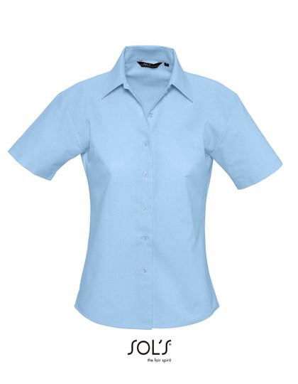 SOL´S - Women´s Oxford-Blouse Elite Short Sleeve