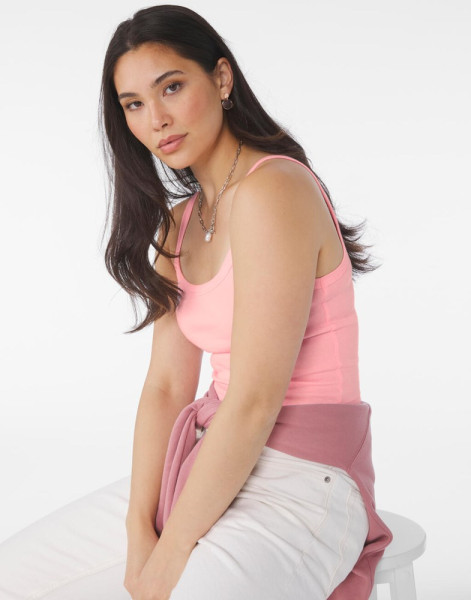 Women's Micro Rib Spaghetti Strap Tank