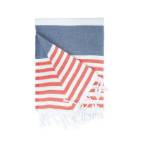 navy blue/red