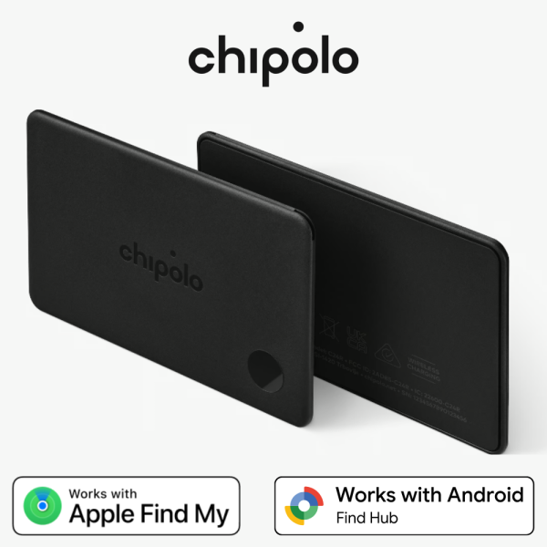 Chipolo CARD – Oplaadbare Bluetooth-tracker – compatibel met Apple Find My & Google Find Hub