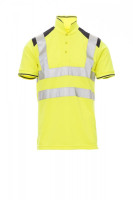 fluorescent yellow/navy blue