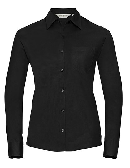 Russell Collection - Ladies´ Long Sleeve Classic Pure Cotton Poplin Shirt