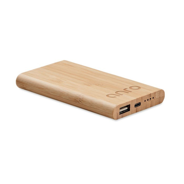 ARENAPOWER C - Bamboe powerbank 4000 mAh